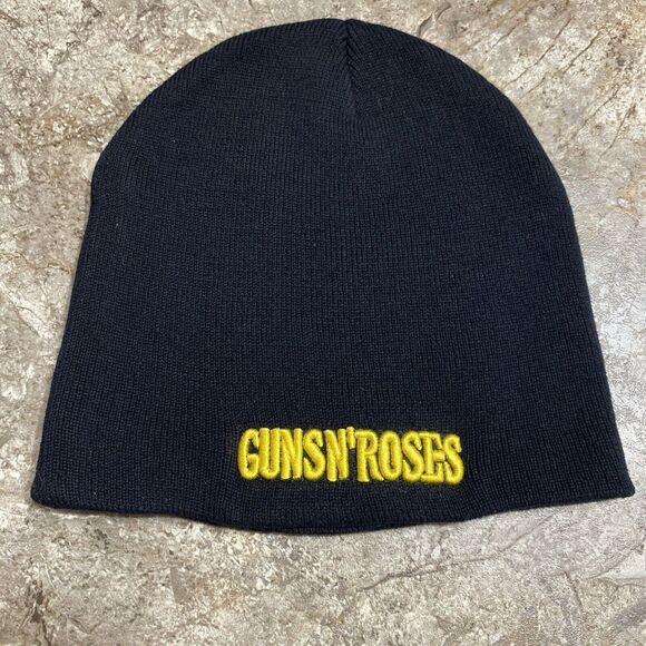 Guns n Roses Logo Beanie - Officially Licensed - Brand New Cotton Skull Cap - Picture 2 of 4